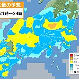 東海　13日午後から再び大雨に警戒を