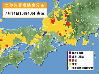 東海　あす明け方にかけて土砂災害に警戒