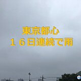 続く梅雨空　東京都心　16日連続で雨　日照時間は平年の半分以下