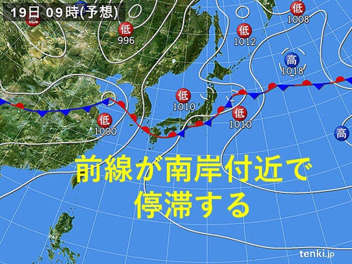 関西　19日の午前中は広く雨　梅雨明けはいつ?