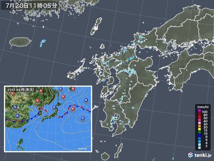 九州 急な激しい雨に注意 遅れる梅雨明け 年7月日 Biglobeニュース