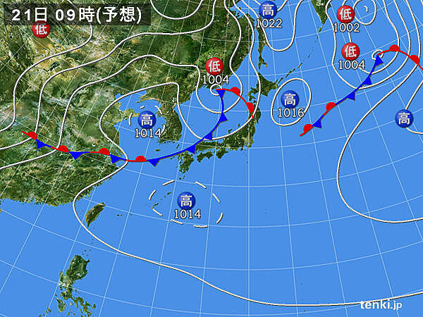 北海道と東北　日本海側を中心に雨雲広がる