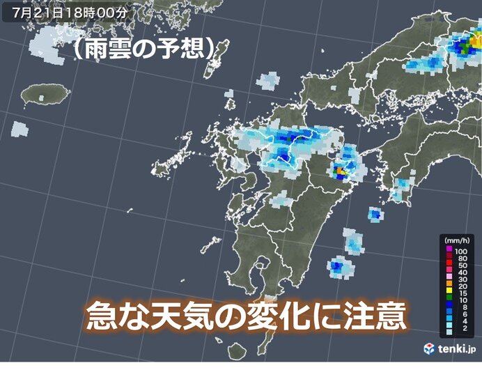 九州　不安定な天気が続く　大分や宮崎は猛暑日に