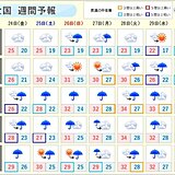 週間予報　梅雨明けは　兆しのみか