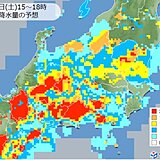 関東甲信　雨雲が次々と流れ込む　いったん雨がやんでも急な激しい雨に注意