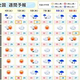 週間天気　台風4号　姿が変わったあとも動向に注意