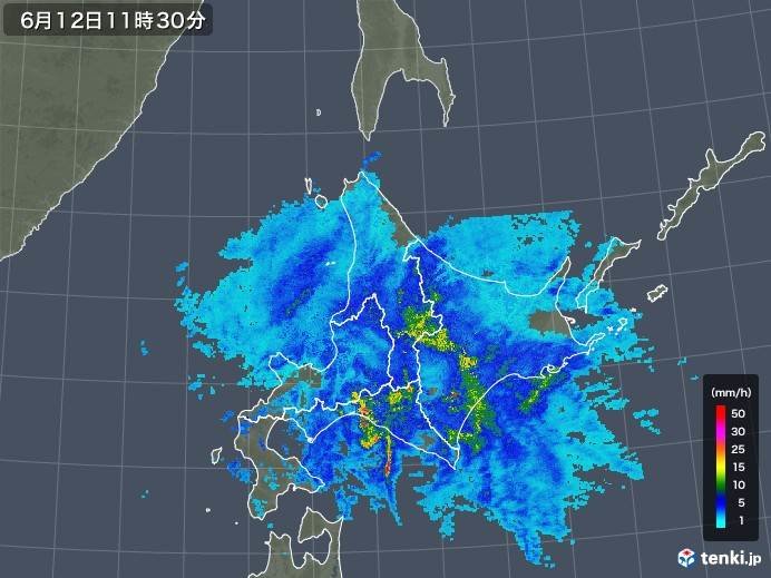 北海道　午後は東部で雨のピーク