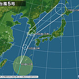 九州　10日に台風5号接近、暴風や高波などに警戒・注意