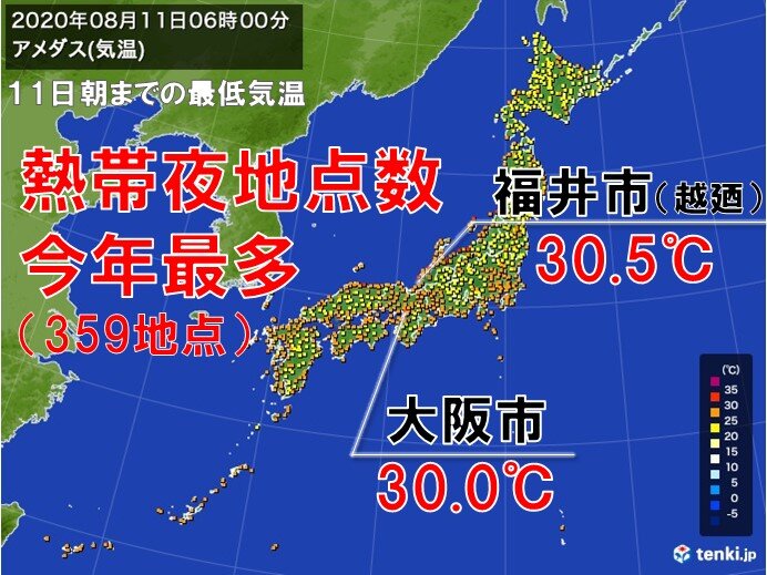 過去の実況天気図 年08月11日 日本気象協会 Tenki Jp