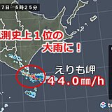 北海道で観測史上1位の大雨