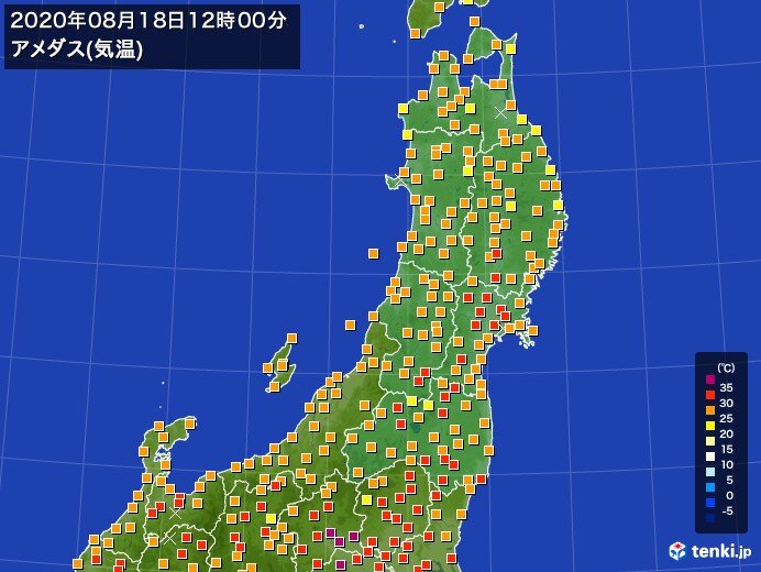 東北も猛暑戻る　熱中症まだまだ警戒