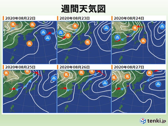 週間 週末は猛暑おさまるも 来週以降も厳しい残暑 日直予報士 年08月日 日本気象協会 Tenki Jp