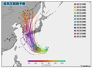 台風9号の東に熱帯低気圧　新たな台風発生か　動向に警戒を
