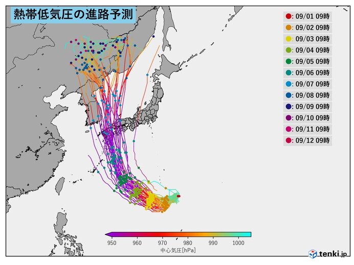 台風9号は非常に強い勢力で九州北部に接近の恐れ 台風10号も ...