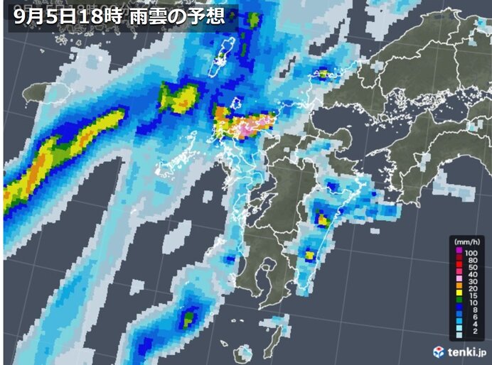 総雨量1000ミリ近くになる所も