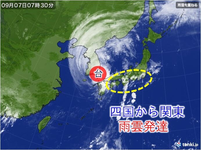 四国から関東　滝のような雨も　土砂災害などに警戒を