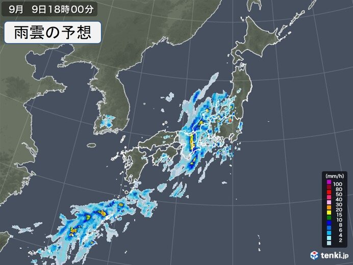 大気の状態が非常に不安定