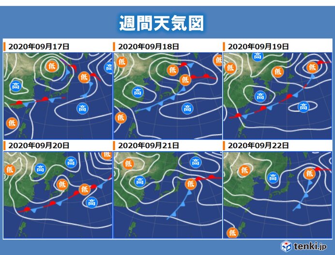 週間天気 木曜日 金曜日は広く雨 この雨を境に季節が進む 日直予報士 2020年09月15日 日本気象協会 Tenki Jp