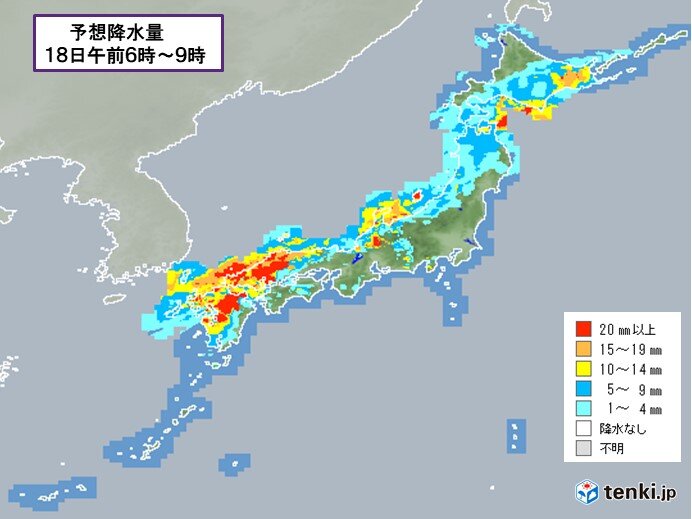 あす　日本海側中心に雨量が多く
