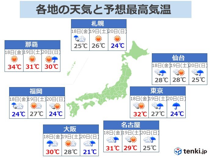 週末は秋らしい気温に 一気に7 ダウンも 服装選びに注意 日直予報士 年09月17日 日本気象協会 Tenki Jp