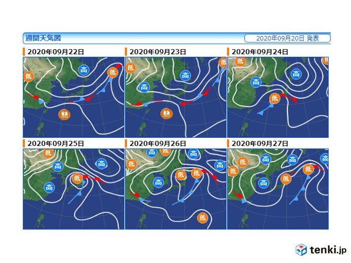 木曜日から前線や低気圧の影響で広く雨 北海道付近で雨雲発達し大雨の恐れ 日直予報士 年09月日 日本気象協会 Tenki Jp