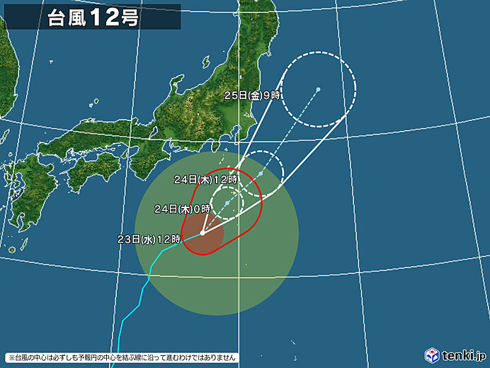 Typhoon n.  # 12 in Tohoku