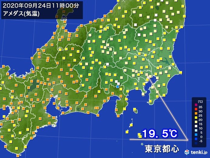 午後も北風の強い状態が続く
