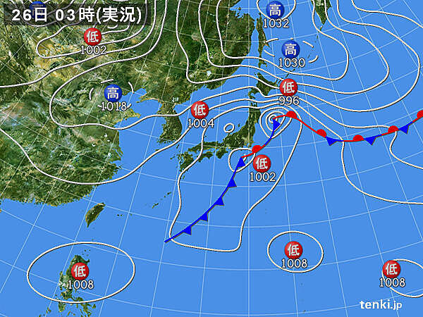 26日の関東地方　日中も雨具と上着を_画像
