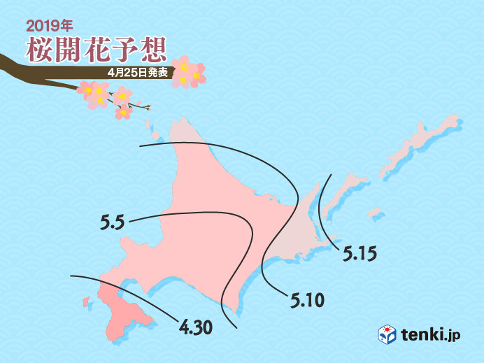 桜の開花予想