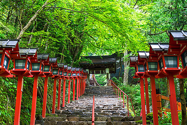 水の神様が祀られる貴船神社