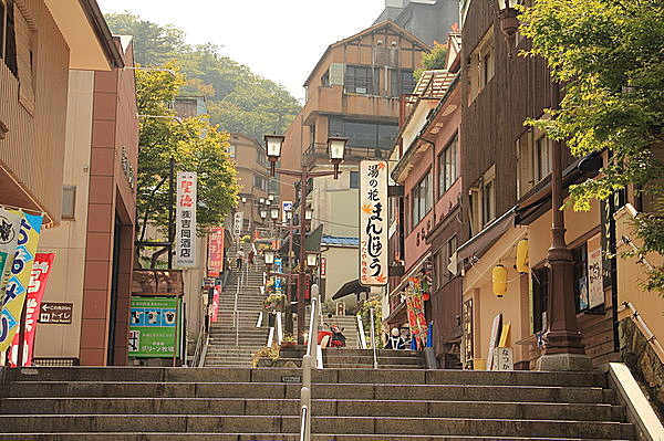 伊香保温泉の町並み