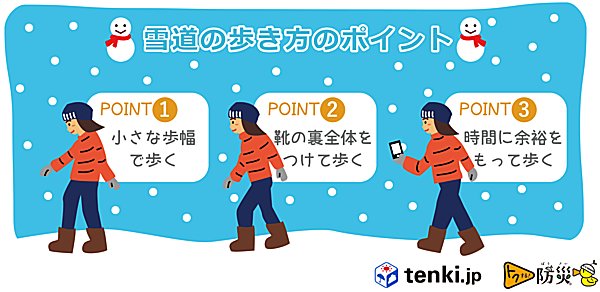 雪道での防災ポイント