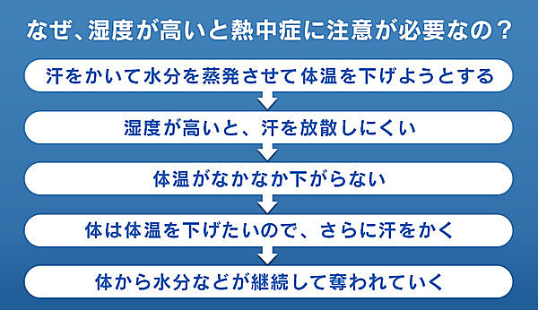 湿度が高いと熱中症のリスクが高まる理由