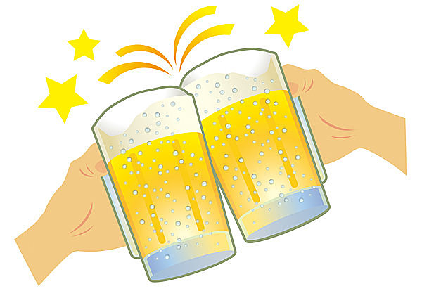 ビールなども、飲みすぎには十分ご注意を！