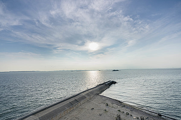 富津岬から東京湾をのぞむ