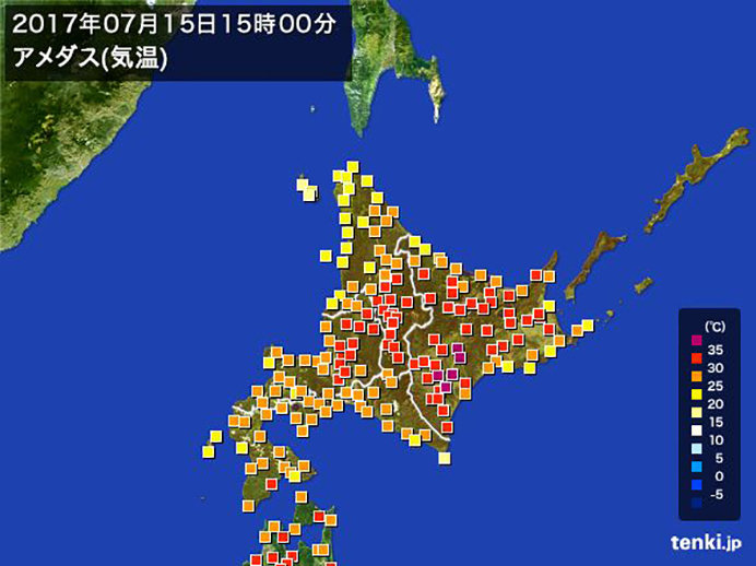 9位　北海道で7月に記録的猛暑