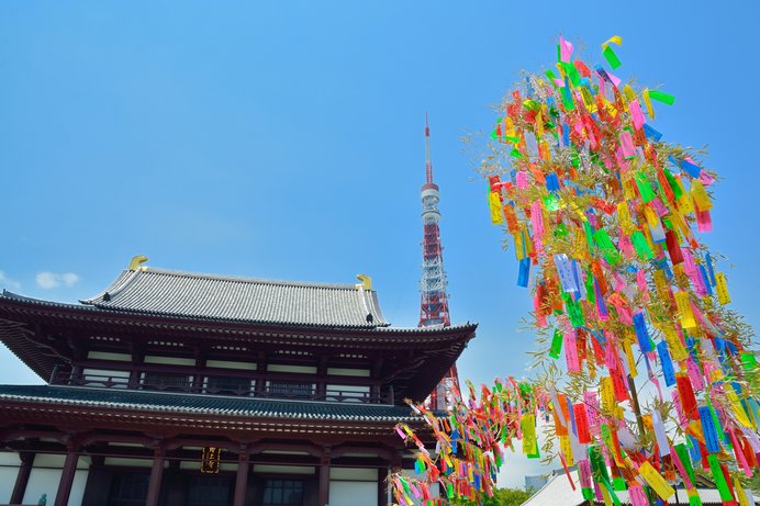増上寺の七夕風景