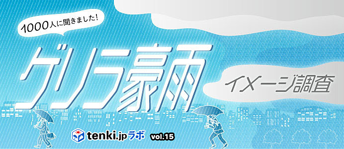 全国1000人に聞いた！ゲリラ豪雨イメージ調査