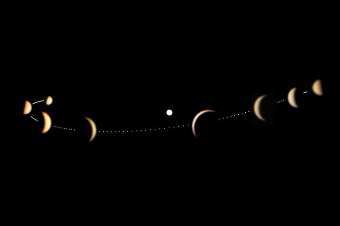 金星も月のように満ち欠けをする