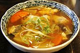 道南の郷土料理「ごっこ汁」。コラーゲンたっぷり。でも魚体の見た目にビックリ!