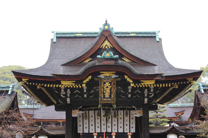 菅原道真を祀る天満宮の総本社、北野天満宮