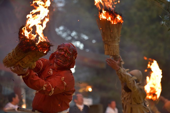 神戸長田神社の「古式鬼やらい神事」