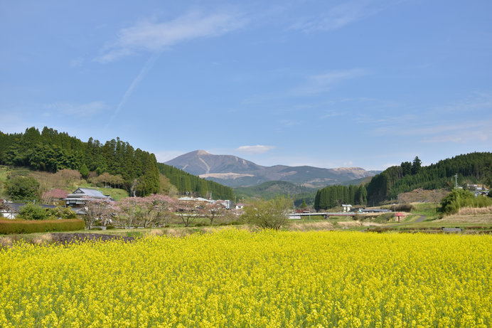 のどかな風景が広がる、北里柴三郎の郷里（現在の熊本県阿蘇郡小国町北里）