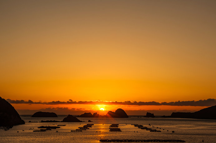 坊津の夕日