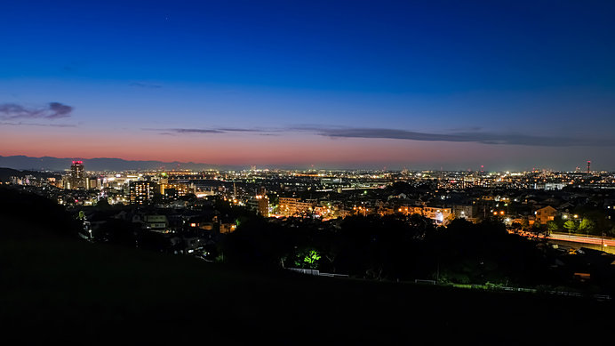 桜ヶ丘公園 「ゆうひの丘」の夜景