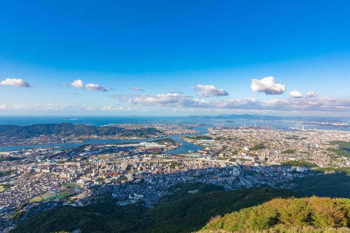 皿倉山展望台からの景色