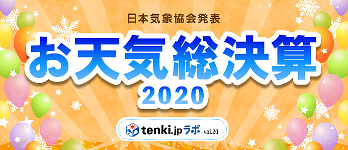 2020年お天気総決算 ～tenki.jpラボVol.20～