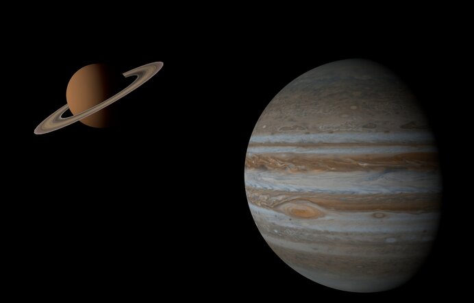 梅雨の夜空を二つの巨星が輝きを増しながら逆行へ 地球の兄弟星たち 外惑星 木星 土星編 Tenki Jpサプリ 21年06月28日 日本気象協会 Tenki Jp