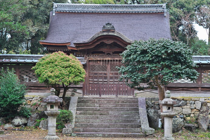 甲斐武田家の祖・新羅三郎義光が元服した新羅善神堂。三井寺の鎮守です