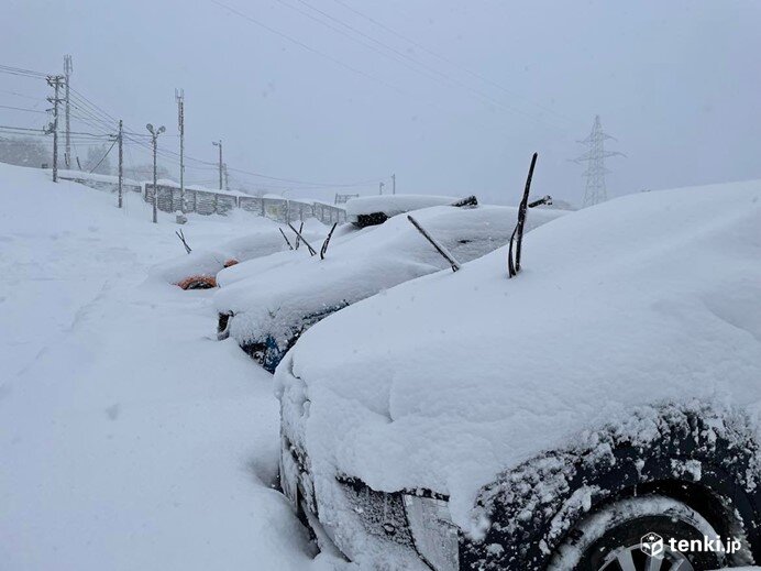 大雪の時は数時間で車が埋まることも